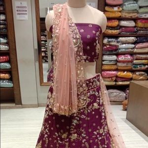 Magenta Designer Lehenga